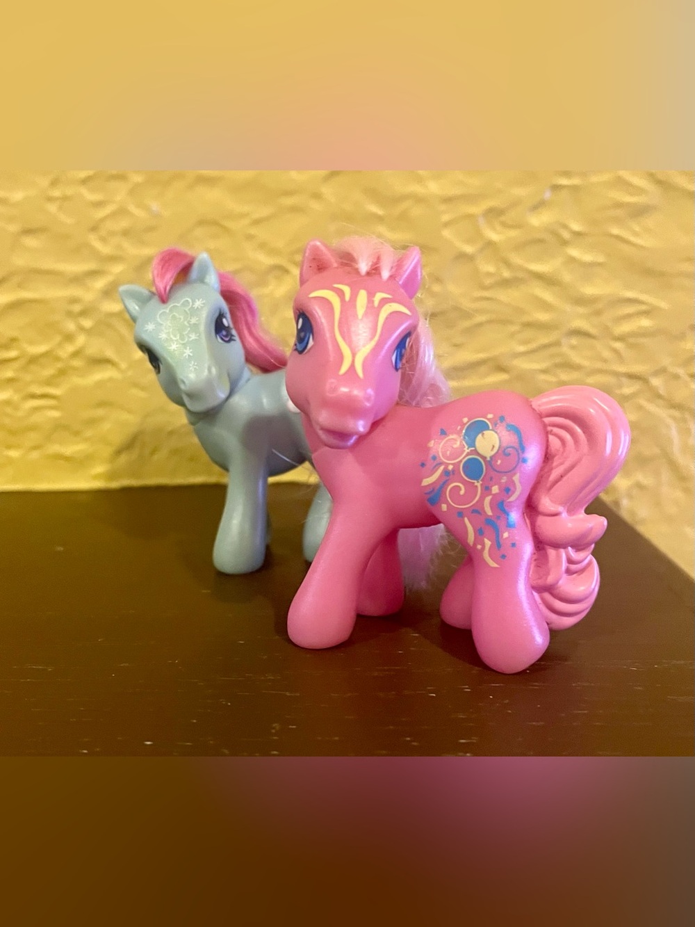 Set of (2) Vintage My Little Pony 2008 Happy Meal Collectible Toys
